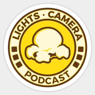 Lights, Camera, Podcast Logo Sticker